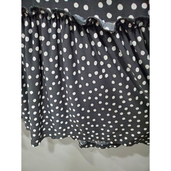ModCloth Women's Polka Dot Midi Sundress Black White Casual Cottage Slip Sz 1X - Picture 13 of 14